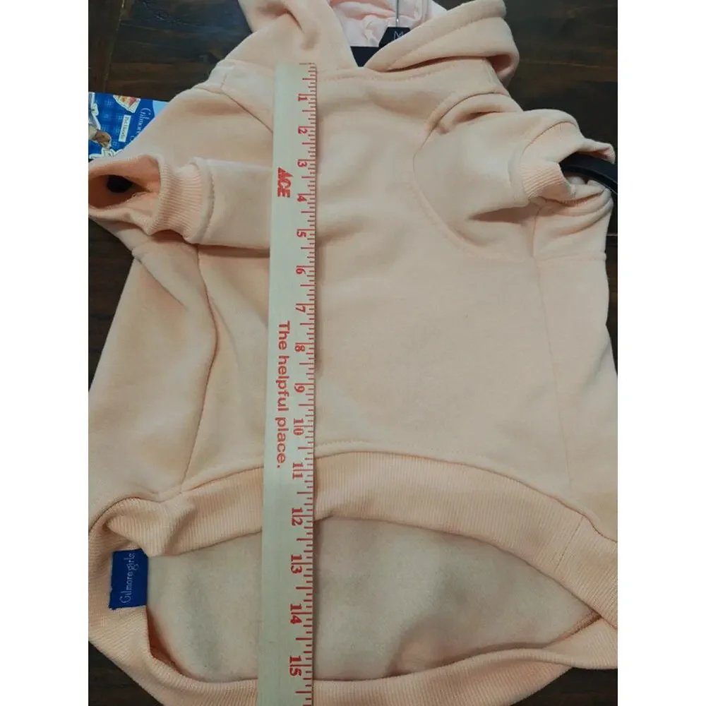 Gilmore Girls Coffee & Cynicism Pet Dog Hoodie Sweatshirt Peach NWT